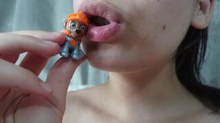 Giantess Fetish I suck you like a candy in 4k