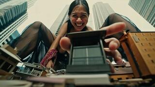 Asian Giantess Treats Houses Like Her Toys