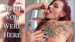 Cherry Season Food Play: Hot, Crunchy, Juicy, and Alone