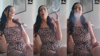 A morning cigarette in my night clothes and some smoke tricks