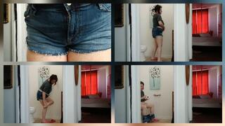 2 min clip Humpday PEEING DUMPING and Explosive toilet FARTING