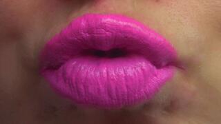 Pink Lipstick Lip Kisses (mkv)