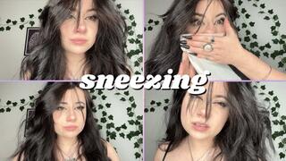 Sneezing and Nose Pinching