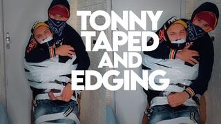Tonny Taped and Edging (1080p) Gay Bondage - Gay Domination - Tape Bondage - Edging - BDSM