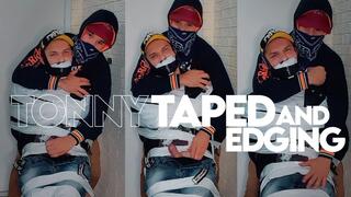 Tonny Taped and Edging (720p) Gay Bondage - Gay Domination - Tape Bondage - Edging - BDSM