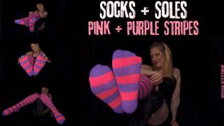 Socks & Soles: Pink + Purple Stripes - mp4