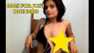 "He Paid $666 to See One Tit – 5min28 of Pure Tease"