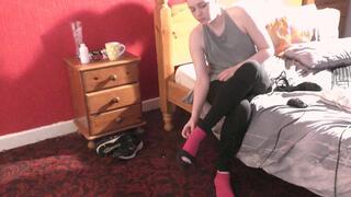 Sophie Puts On Her Sandals