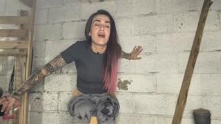 Bucket is my toilet, I'm STUCK, emptying in the workshop wmv