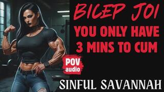 BICEP JOI You Only Have Three Minutes to Cum