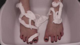 Foaming Up My Feet