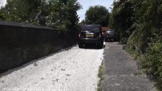 Samantha Alexandra Stripped In The Car By A Clothes Jacker!!