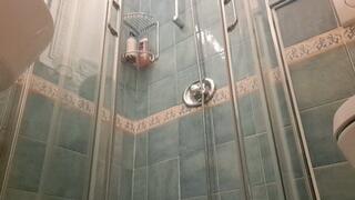 STEPMOMMY TAKES A SHOWER AND A CAMERA RECORDS HER