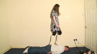 Hannah's White Trampling Steel Tip Boots