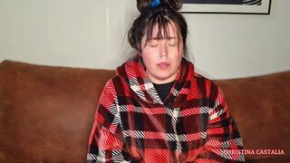 SICK GIRL SMOKES & COUGHS UP PHLEGM