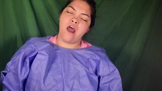 Surgeon can't stop yawning in POV at work