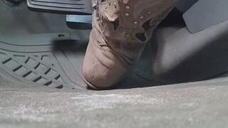 Heel view cowgirl boots pedalpump