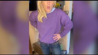 Catching You With My Dirty Panties & Making You Worship My Hairy Pussy