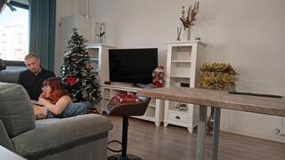 Mistress Black Cat and Faith - Cuckold party with her bull