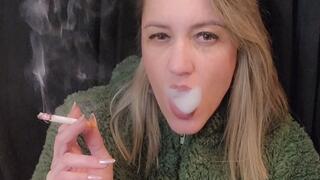 Chainsmoking Lucky Strike Red Full Flavor