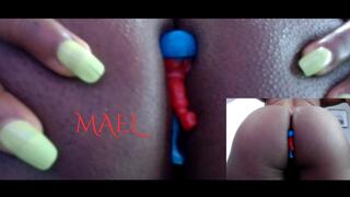 Tiny Human Pest Shoved In Ass Crack - Unaware Giantess Ebony Ass Smothering