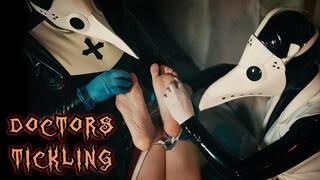 Latex plague Doctors tickling female patient