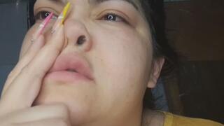 With a cold, Blowing your nose produces a lot of mucus