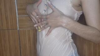 Dripping Wet in a Tight Shirt – Watch It Cling to My Skin"