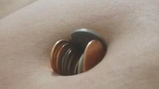 How many cents fits in my bellybutton?
