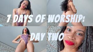 7 Days Of Worship: Day Two- Ebony Femdom Goddess Rosie Reed Essential Slave Task Worship Orders- 1080p HD