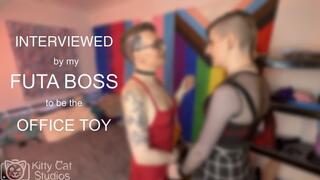 Interviewed by my Futa Boss to be the Office Toy