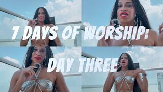 7 Days Of Worship: Day Three- Ebony Goddess Rosie Reed Focus Meditation Goddess Worship Slave Training Session- standard definition