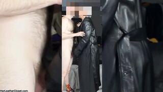 Yellow Leather Skirt Suit