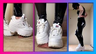 Fila Disruptor Platform Sneaker - Cock Crush and Shoejob with cum I Lady Thaya