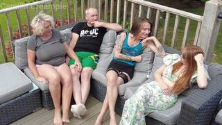 Outdoor Anal and Squirting Foursome with Katt and Lily