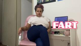 Stepmom Farts in Tight Jeans and Makes him Cum JOI