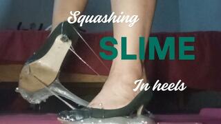 Squashing slime with worn-out heels