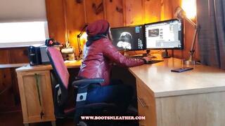 Jane Domino Black OTK Boots Metal Tips Dancing to Some Milli Vanilli