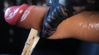 Putting Clothespins on Your Dick