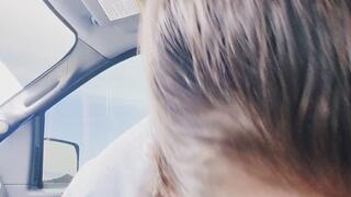 Cute Alt Girl in Glasses Give You Road Head