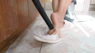Cleaning the house in slippers WMV (1920x1080) FHD