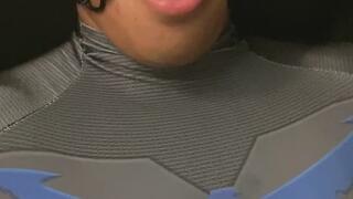 Nightwing enjoying himself