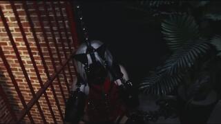 Transvestite Series:PU red leather dog slave training