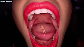 Mouth and Uvula views part 5 GIANTESS TEETH!! - MP4