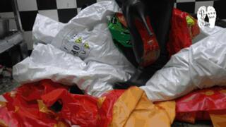 Remains from inflatable Clip