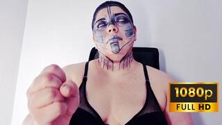 Fembot rolling eyes JOI