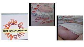 1 Min Vid Peeing From Iced Tea Coughing and Clearing my Throat w Big Belly Pov