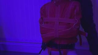 Straitjacket twink milked on the kneeler