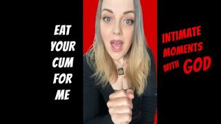EAT YOUR CUM FOR ME - femdom pov