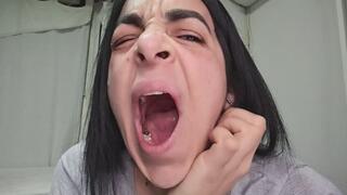 Very long yawns as soon as I wake up